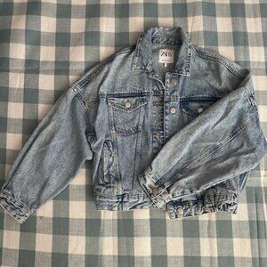 Zara Oversized Denim Jacket Small